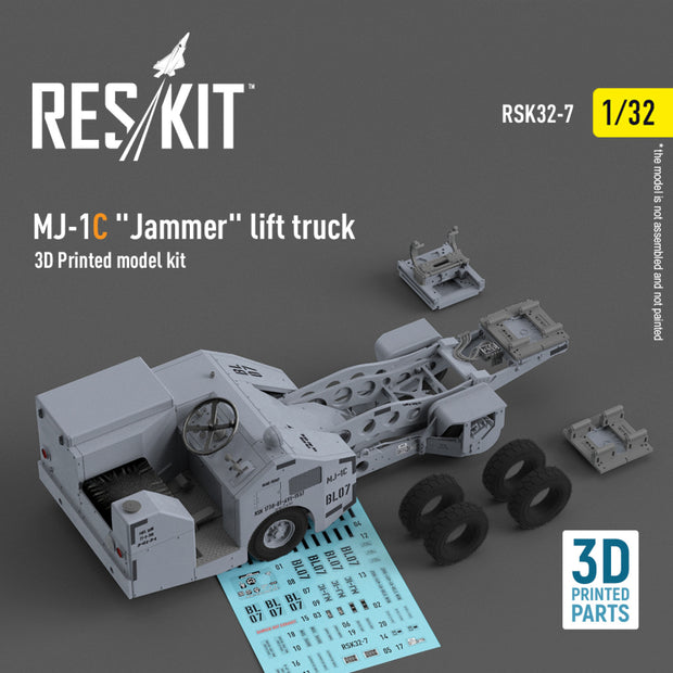 MJ-1C Jammer Lift Truck (3D Printed model kit) Scale 1:32 ResKit RSK32-0007
