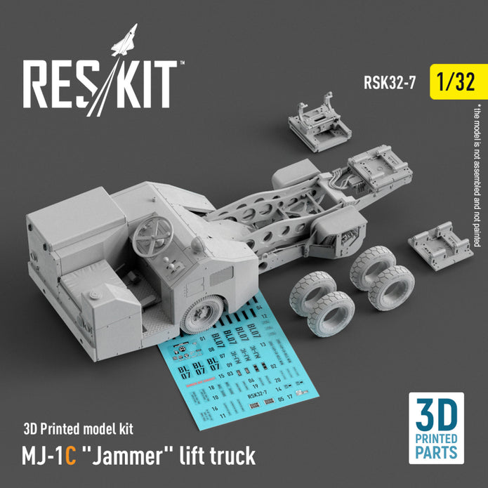 MJ-1C Jammer Lift Truck (3D Printed model kit) Scale 1:32 ResKit RSK32-0007
