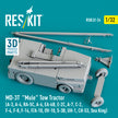 MD-3T Mule Tow Tractor (A-3, A-4, RA-5C, A-6, EA-6B, E-2C, A-7, C-2, F-4, F-8, F-14, F/A-18, OV-10, S-3B, UH-1, CH-53, Sea King) (3D Printed model kit) Scale 1:32 ResKit RSK32-0024