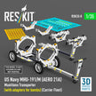 US NAVY MHU-191/M (AERO 21A) Munitions Transporter (with adapters for Bombs) (Carrier Fleet) (3D Printed model kit) Scale 1:35 ResKit RSK35-0008