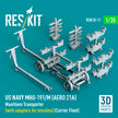 US NAVY MHU-191/M (AERO 21A) Munitions Transporter (with adapters for Missiles) (Carrier Fleet) (3D Printed model kit) Scale 1:35 ResKit RSK35-0011