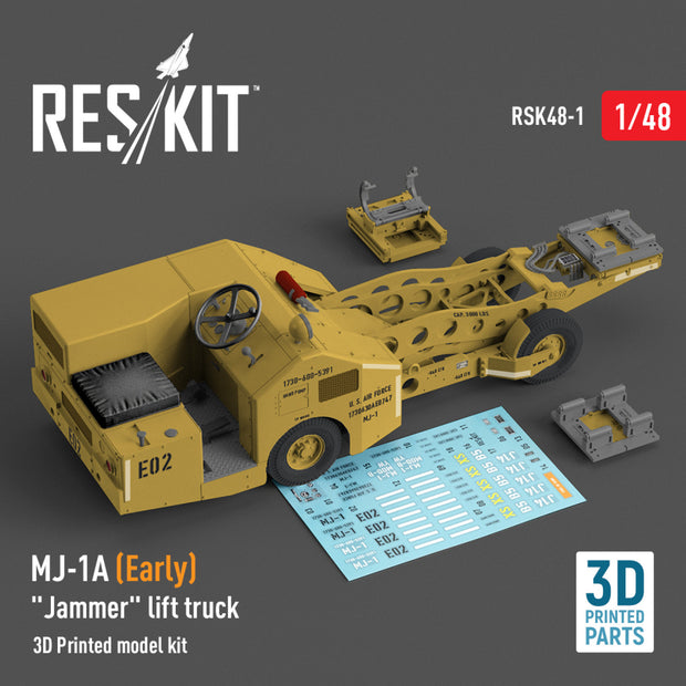 MJ-1A (Early) Jammer Lift Truck (3D Printed model kit) Scale 1:48 ResKit RSK48-0001