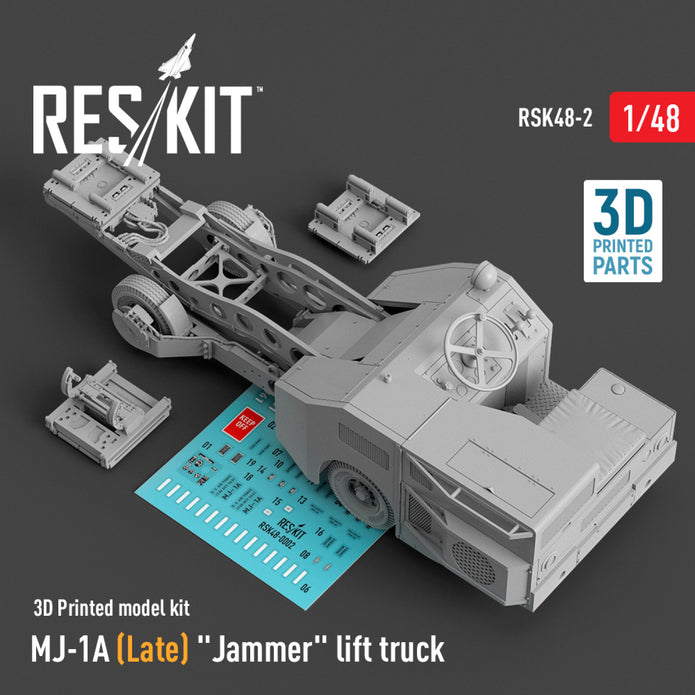 MJ-1A (Late) Jammer Lift Truck (3D Printed model kit) Scale 1:48 ResKit RSK48-0002