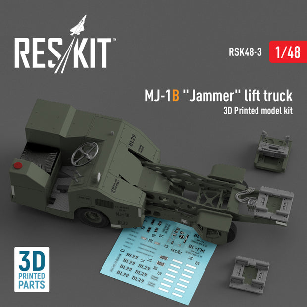 MJ-1B Jammer Lift Truck (3D Printed model kit) Scale 1:48 ResKit RSK48-0003