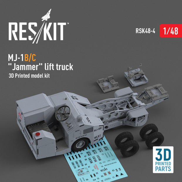 MJ-1B/C Jammer Lift Truck (3D Printed model kit) Scale 1:48 ResKit RSK48-0004