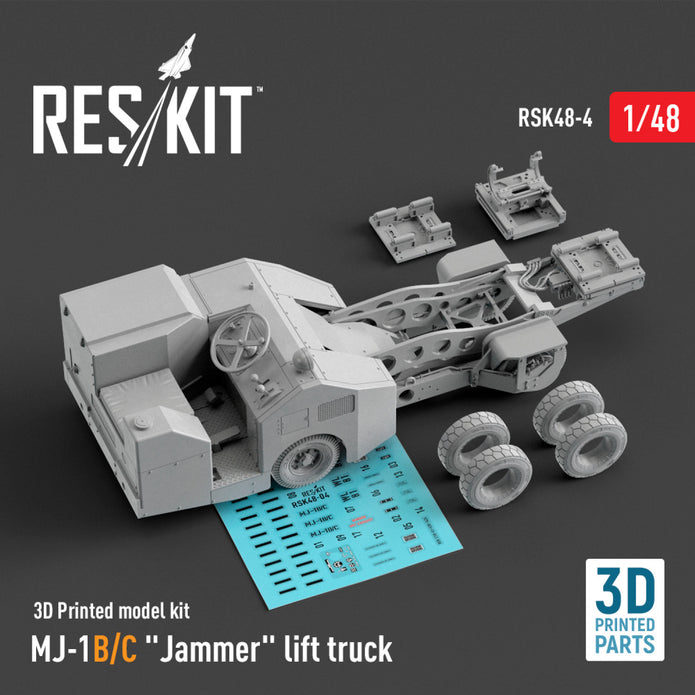 MJ-1B/C Jammer Lift Truck (3D Printed model kit) Scale 1:48 ResKit RSK48-0004