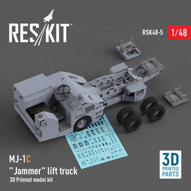 MJ-1C Jammer Lift Truck (3D Printed model kit) Scale 1:48 ResKit RSK48-0005
