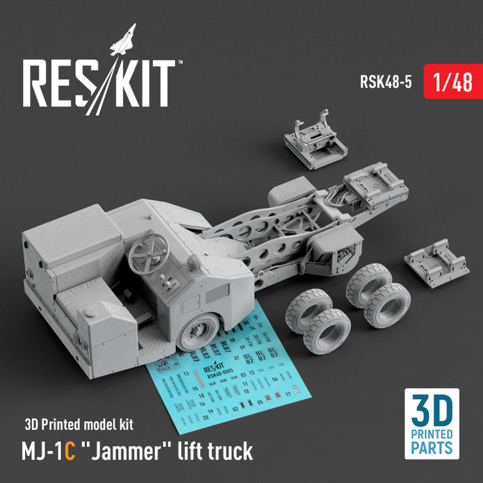 MJ-1C Jammer Lift Truck (3D Printed model kit) Scale 1:48 ResKit RSK48-0005