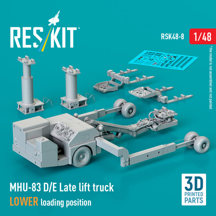 MHU-83 D/E Late Lift Truck LOWER loading position (3D Printed model kit) Scale 1:48 ResKit RSK48-0008