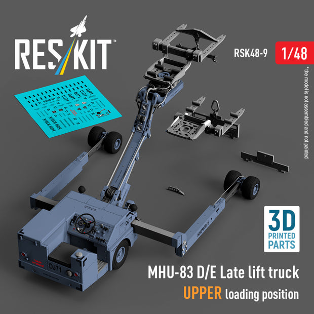 MHU-83 D/E Late Lift Truck UPPER loading position (3D Printed model kit) Scale 1:48 ResKit RSK48-0009
