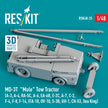 MD-3T Mule Tow Tractor (A-3, A-4, RA-5C, A-6, EA-6B, E-2C, A-7, C-2, F-4, F-8, F-14, F/A-18, OV-10, S-3B, UH-1, CH-53, Sea King) (3D Printed model kit) Scale 1:48 ResKit RSK48-0025