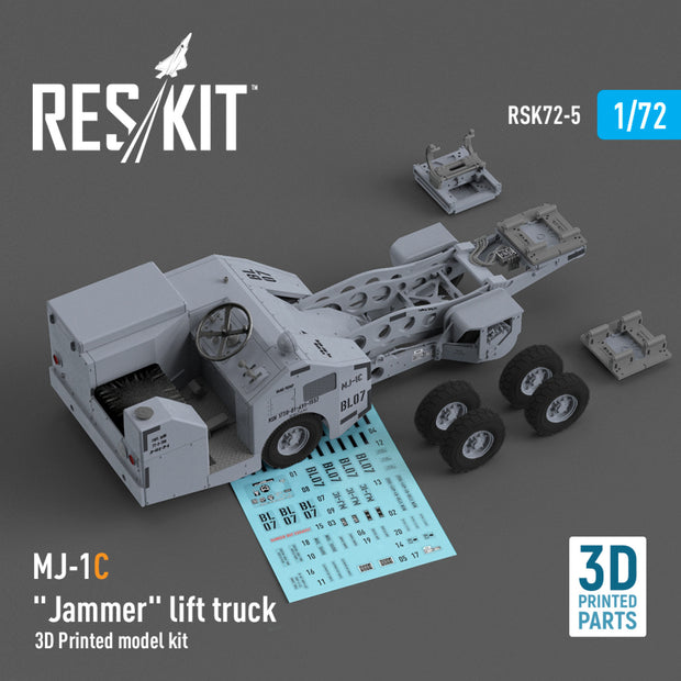 MJ-1C Jammer Lift Truck (3D Printed model kit) Scale 1:72 ResKit RSK72-0005