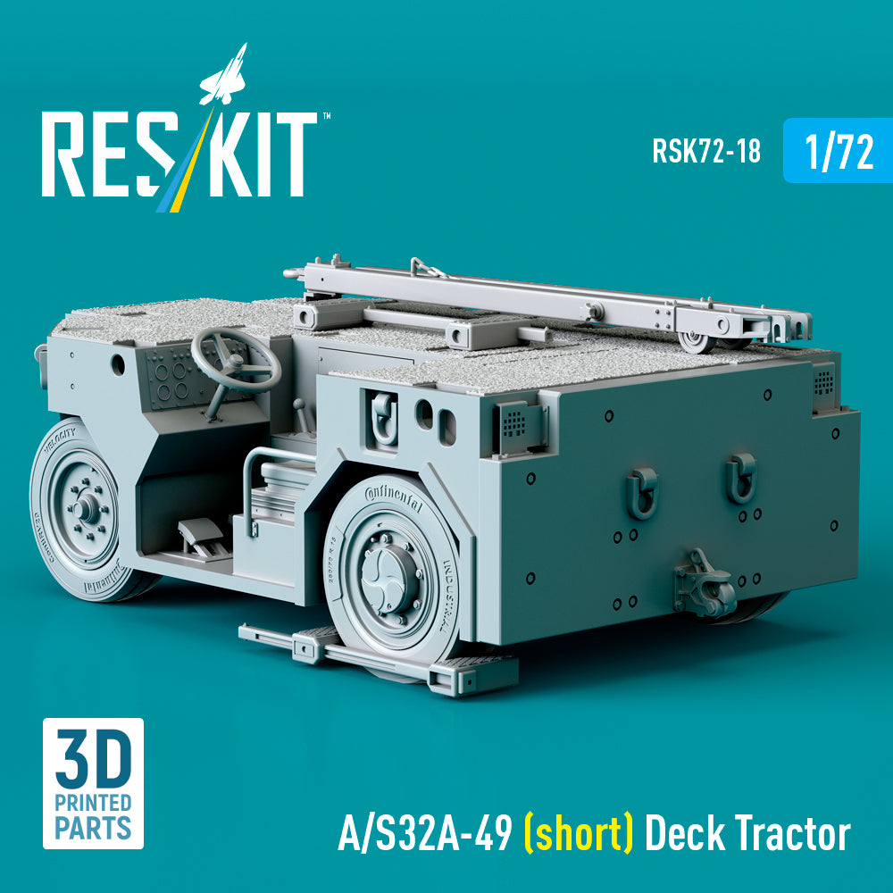 A/S32A-49 (short) Deck Tractor (3D Printed model kit) Scale 1:72 ResKit RSK72-0018