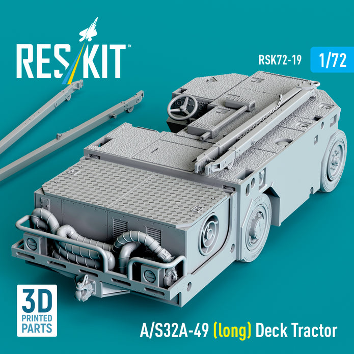 A/S32A-49 (long) Deck Tractor (3D Printed model kit) Scale 1:72 ResKit RSK72-0019