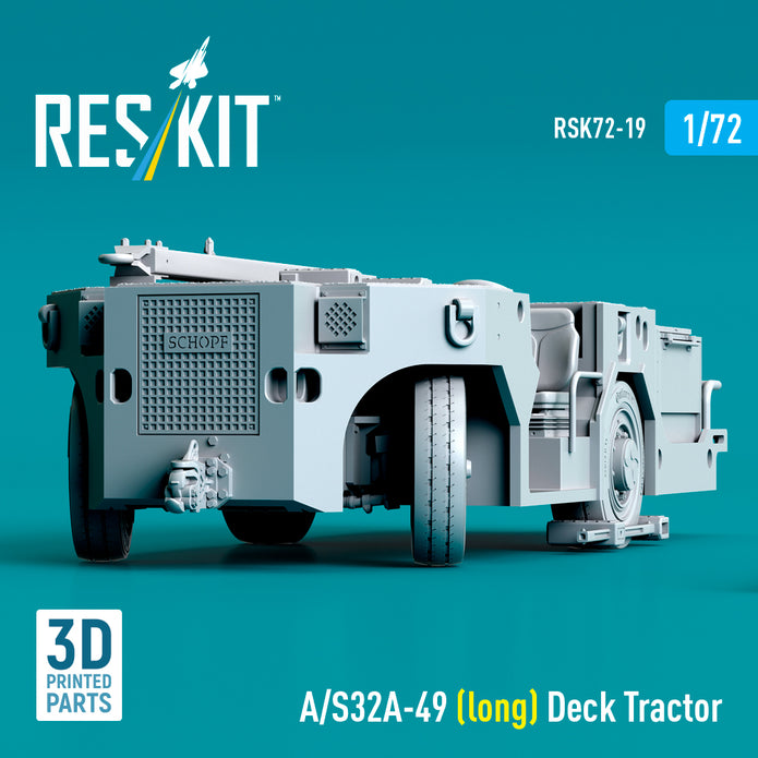 A/S32A-49 (long) Deck Tractor (3D Printed model kit) Scale 1:72 ResKit RSK72-0019