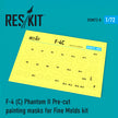 McDonnell Douglas F-4C Phantom II Pre-cut Painting Masks for FineMolds kit Scale 1:72 ResKit RSM72-0008 for Aircraft Model Kit