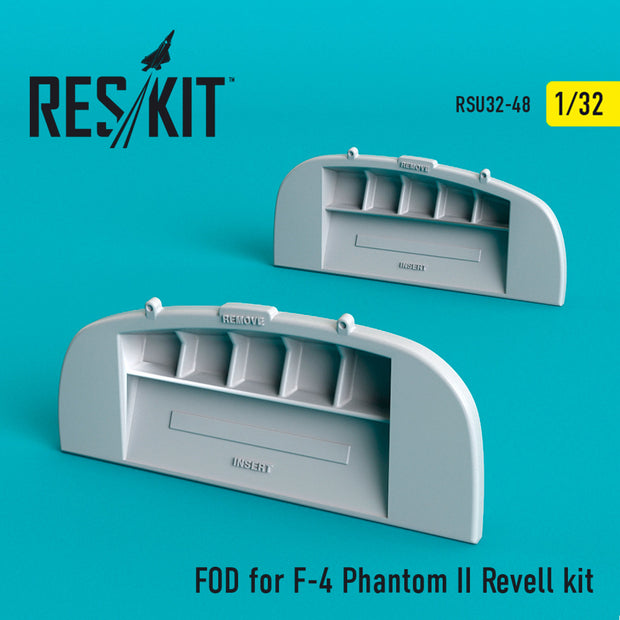 FOD for McDonnell Douglas F-4 Phantom II Revell kit Scale 1:32 ResKit RSU32-0048 for Aircraft Model Kit