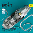 Dassault Mirage-2000-5 Cockpit with 3D Decals for Kitty Hawk kit Scale 1:32 ResKit RSU32-0058 for Aircraft Model Kit