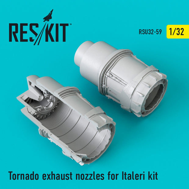 Tornado Exhaust Nozzles for Italeri kit Scale 1:32 ResKit RSU32-0059 for Aircraft Model Kit