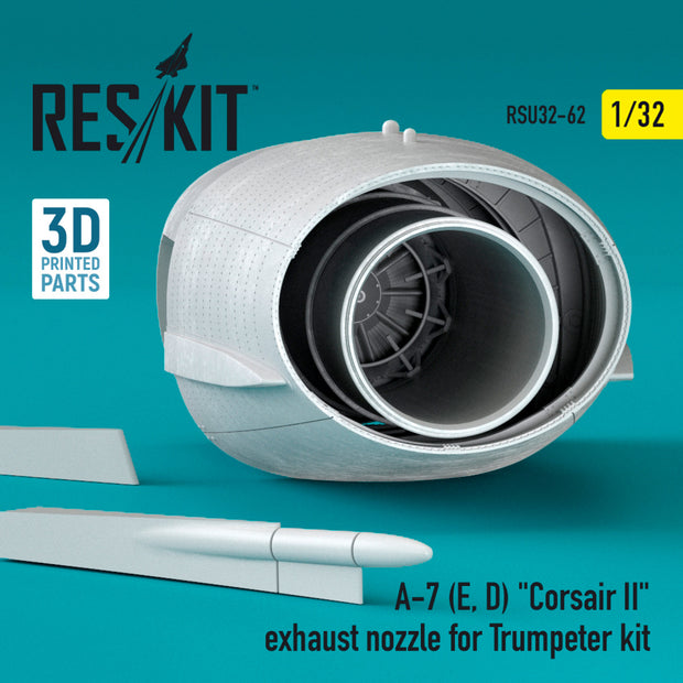 LTV A-7 (E, D) Corsair II Exhaust Nozzle for Trumpeter kit Scale 1:32 ResKit RSU32-0062 for Aircraft Model Kit
