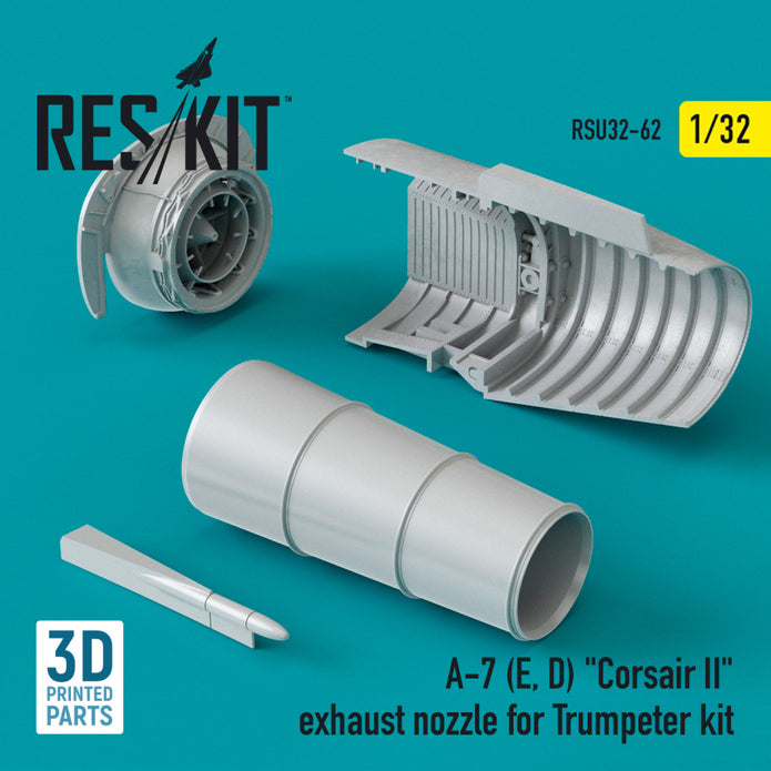 LTV A-7 (E, D) Corsair II Exhaust Nozzle for Trumpeter kit Scale 1:32 ResKit RSU32-0062 for Aircraft Model Kit