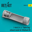 North American F-86 (D, K, L) Sabre Dog Exhaust Nozzle for KittyHawk kit Scale 1:32 ResKit RSU32-0074 for Aircraft Model Kit