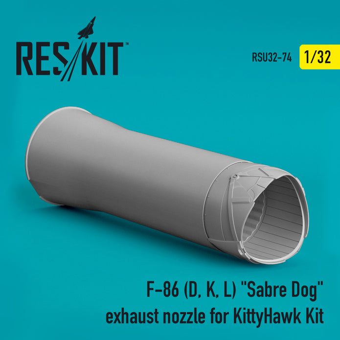North American F-86 (D, K, L) Sabre Dog Exhaust Nozzle for KittyHawk kit Scale 1:32 ResKit RSU32-0074 for Aircraft Model Kit