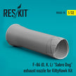 North American F-86 (D, K, L) Sabre Dog Exhaust Nozzle for KittyHawk kit Scale 1:32 ResKit RSU32-0074 for Aircraft Model Kit
