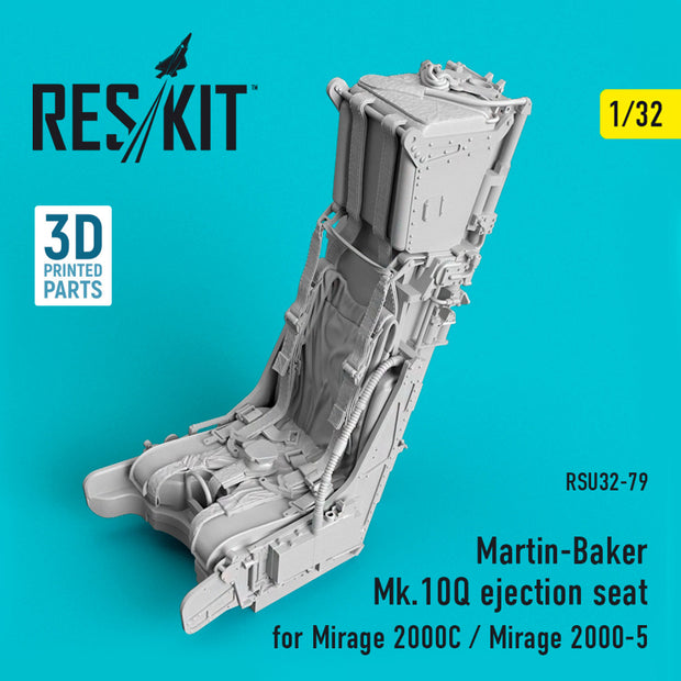 Martin-Baker Mk,10Q Ejection Seat for Dassault Mirage 2000C/Dassault Mirage 2000-5 Scale 1:32 ResKit RSU32-0079 for Aircraft Model Kit