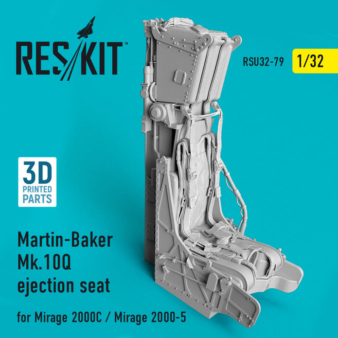 Martin-Baker Mk,10Q Ejection Seat for Dassault Mirage 2000C/Dassault Mirage 2000-5 Scale 1:32 ResKit RSU32-0079 for Aircraft Model Kit