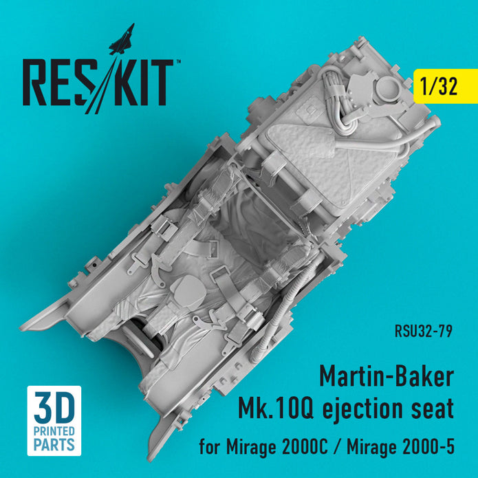 Martin-Baker Mk,10Q Ejection Seat for Dassault Mirage 2000C/Dassault Mirage 2000-5 Scale 1:32 ResKit RSU32-0079 for Aircraft Model Kit