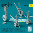 Grumman F-14 (A,B,D) Tomcat Landing Gears with weighted Wheels set for Trumpeter kit (3D Printing) Scale 1:32 ResKit RSU32-0087 for Aircraft Model Kit