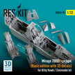 Dassault Mirage 2000N Cockpit (Basic edition with 3D Decals) for Kitty Hawk / Zimimodel kit (3D Printed) Scale 1:32 ResKit RSU32-0095