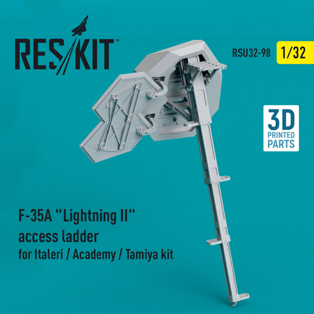Lockheed Martin F-35A Lightning II Access Ladder for Italeri / Academy / Tamiya kit (3D Printed) Scale 1:32 ResKit RSU32-0098 for Aircraft Model Kit