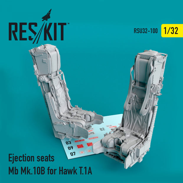 Ejection Seats Mb Mk.10B for Hawk T.1A (3D Printing) Scale 1:32 ResKit RSU32-0100 for Aircraft Model Kit