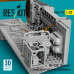 North American OV-10D Bronco Cargo Bay for Kitty Hawk/Zimimodel kit (3D Printed) Scale 1:32 ResKit RSU32-0102 for Aircraft Model Kit