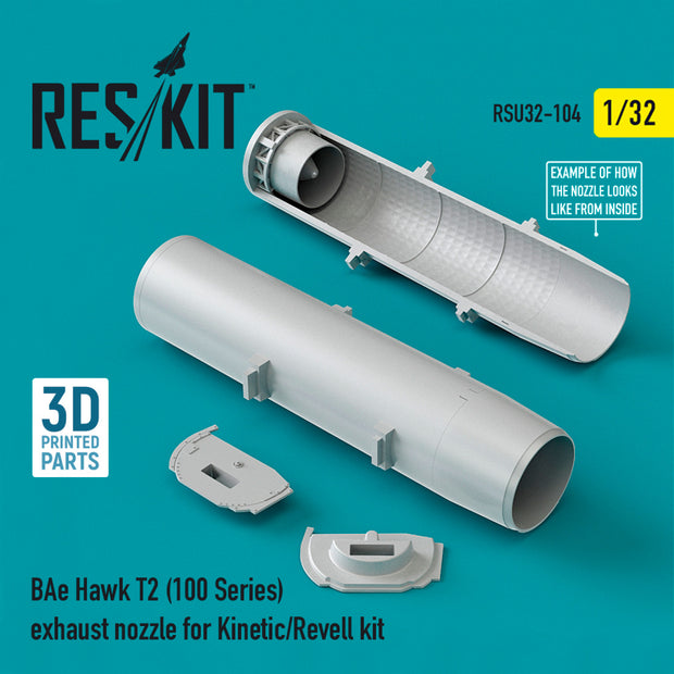 BAe Hawk T.2 (100 Series) Exhaust Nozzle for Kinetic/Revell kit Scale 1:32 ResKit RSU32-0104 for Aircraft Model Kit