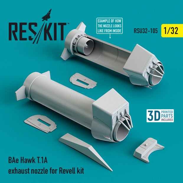 BAe Hawk T.1A Exhaust Nozzle for Revell kit Scale 1:32 ResKit RSU32-0105 for Aircraft Model Kit