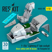 F-35A Lightning II late cockpit (Basic edition with 3D decals) for Trumpeter kit (3D Printed) Scale 1:32 ResKit RSU32-0109