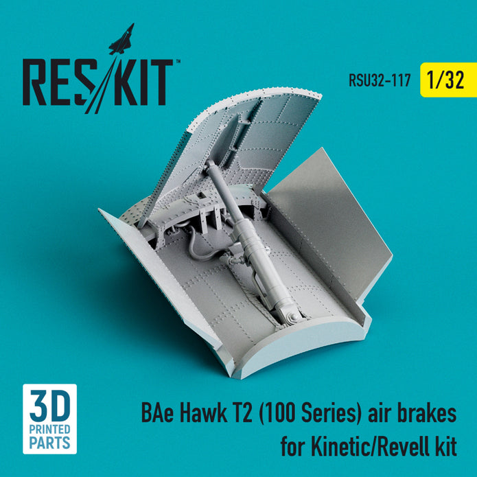 BAe Hawk T.2 (100 Series) Air Brakes for Kinetic/Revell kit (3D Printing) Scale 1:32 ResKit RSU32-0117 for Aircraft Model Kit