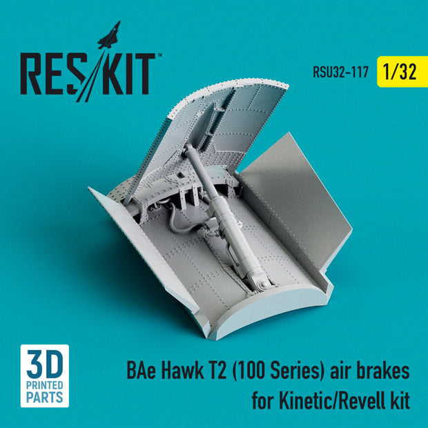 BAe Hawk T.2 (100 Series) Air Brakes for Kinetic/Revell kit (3D Printing) Scale 1:32 ResKit RSU32-0117 for Aircraft Model Kit