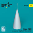 Mirage 2000C nose cone for Kitty Hawk / Zimimodel kit (3D Printed) Scale 1:32 ResKit RSU32-0147