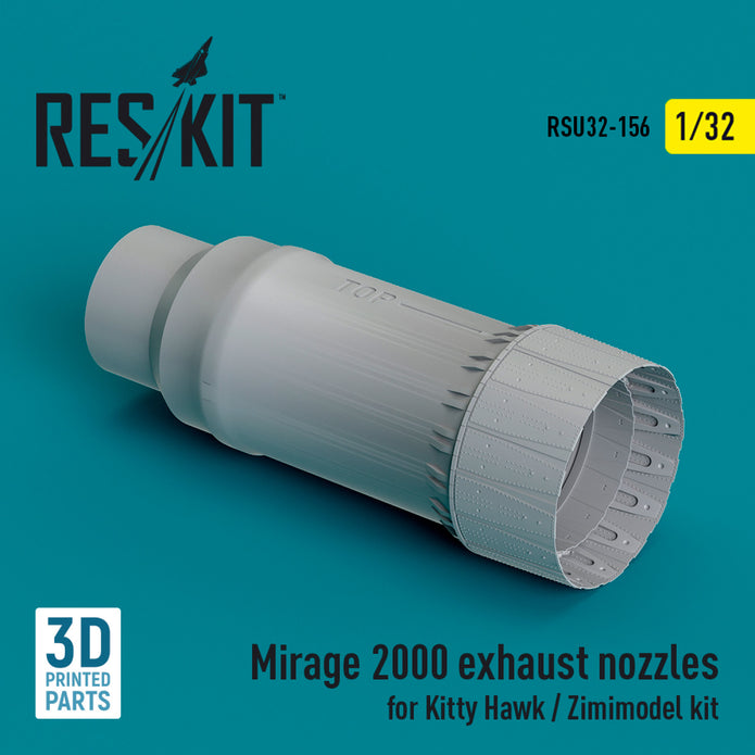 Dassault Mirage 2000 Exhaust Nozzle for Kitty Hawk / Zimimodel kit (3D Printed) Scale 1:32 ResKit RSU32-0156 for Aircraft Model Kit
