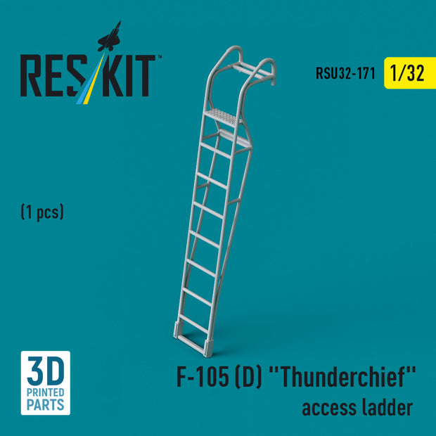 Republic F-105D Thunderchief Access Ladder (1 pcs) (3D Printed) Scale 1:32 ResKit RSU32-0171 for Aircraft Model Kit