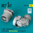 Lockheed Martin F-35B Lightning II Exhaust Nozzle (Vertical Landing) for Trumpeter kit (3D Printed) Scale 1:32 ResKit RSU32-0180 for Aircraft Model Kit