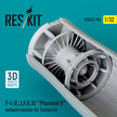 McDonnell Douglas F-4 (E, J, F, G, S) Phantom II Exhaust Nozzles for Tamiya kit (3D Printed) Scale 1:32 ResKit RSU32-0196 for Aircraft Model Kit