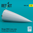 Mirage 2000-5 nose cone for Kitty Hawk / Zimimodel kit (3D Printed) Scale 1:32 ResKit RSU32-0201