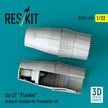 Su-27 Flanker exhaust nozzles for Trumpeter kit (3D Printed) Scale 1:32 ResKit RSU32-0209