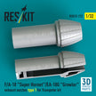 F/A-18 Super Hornet/EA-18G Growler exhaust nozzles type 1 for Trumpeter kit (3D Printed) Scale 1:32 ResKit RSU32-0212