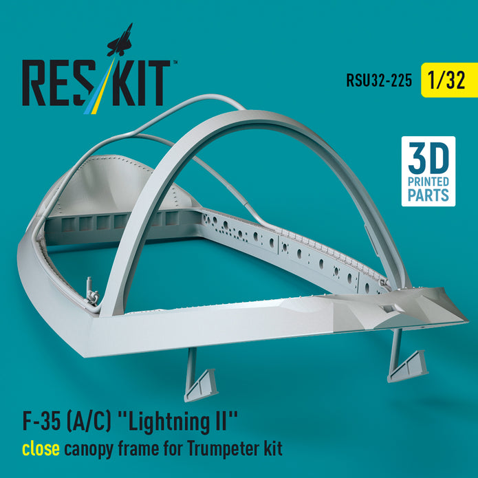 F-35 (A/C) Lightning II close canopy frame for Trumpeter kit (3D Printed) Scale 1:32 ResKit RSU32-0225